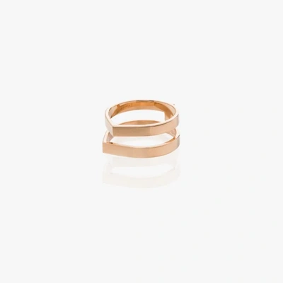 Shop Repossi 18k Rose Gold Berbere Double Ring