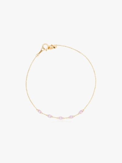 Shop Persée 18k Yellow Gold Pink Sapphire Bracelet
