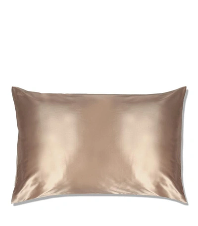 Shop Slip Pure Silk Pillowcase - Caramel  Queen In N/a