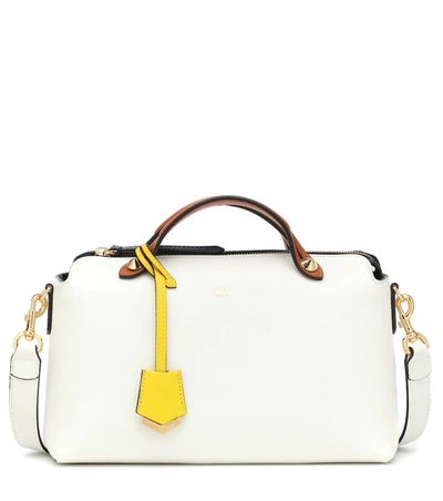 Shop Fendi By The Way Medium Leather Shoulder Bag In White