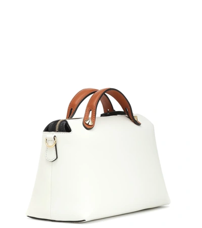 Shop Fendi By The Way Medium Leather Shoulder Bag In White