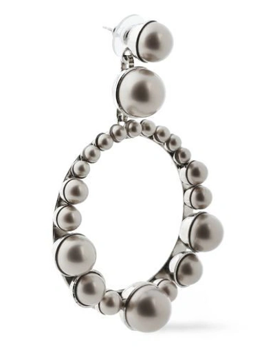 Shop Elizabeth Cole Earrings In Light Grey