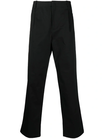 Shop Neil Barrett Cropped Straight-leg Trousers In Black
