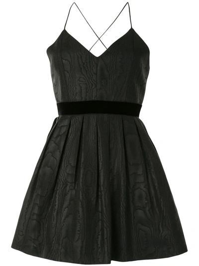 Shop Alice And Olivia Madison Mini Dress In Black