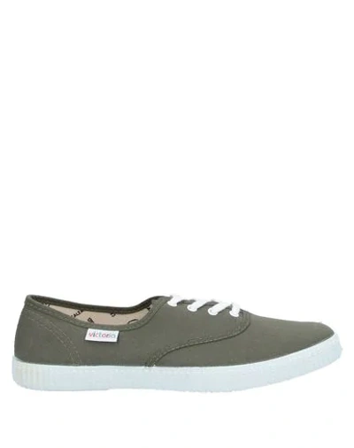 Shop Victoria Sneakers In Military Green
