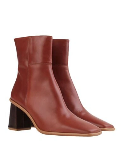 Shop Alohas Ankle Boots In Brown