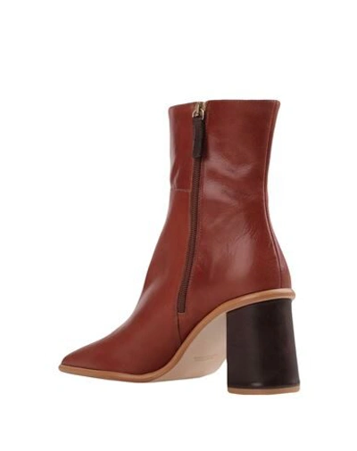 Shop Alohas Ankle Boots In Brown