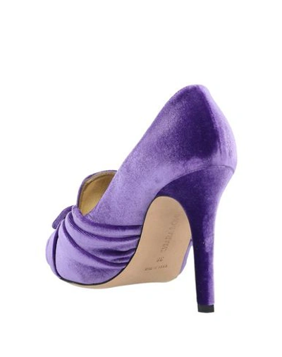Shop Chiara Boni La Petite Robe Woman Loafers Purple Size 10 Textile Fibers