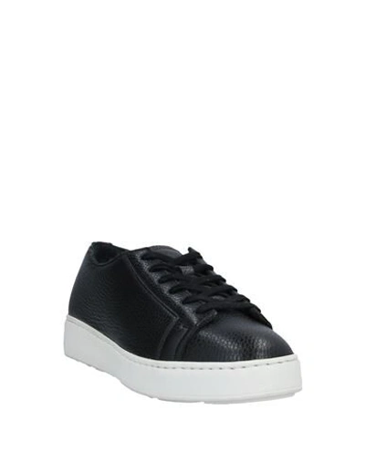 Santoni Sneakers In Black