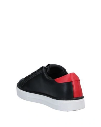 Shop Armani Exchange Woman Sneakers Black Size 10.5 Soft Leather