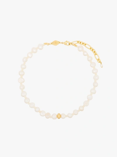 Shop Anni Lu Gold-plated Stellar Pearl Anklet