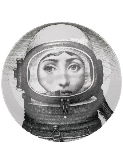 Shop Fornasetti Wall Plate In Black