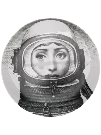 Fornasetti Wall Plate In Black