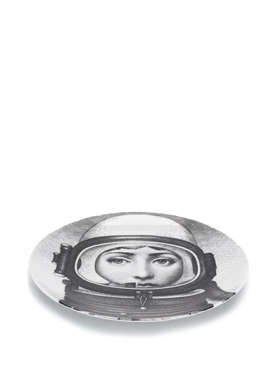 Fornasetti Wall Plate In Black