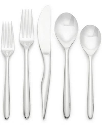 Shop Nambe Dune 5-piece Place Setting In Stainless