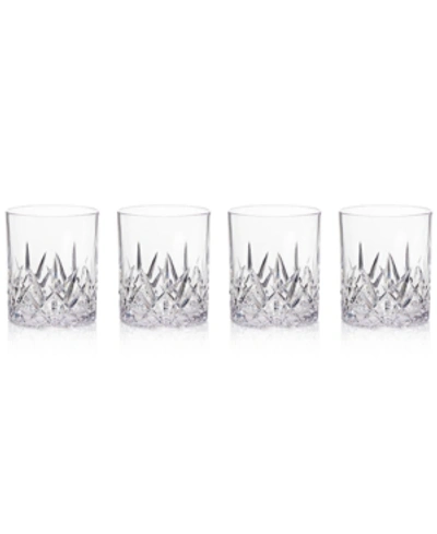 Shop Q Squared Aurora Clear Double Old-fashioned Tumblers, Set Of 4