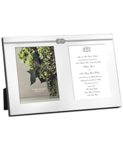 Shop Vera Wang Wedgwood Infinity Double Invitation Frame In Silver