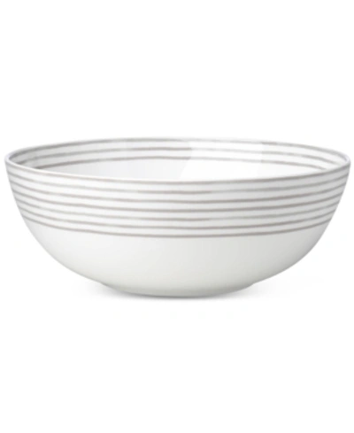 Shop Kate Spade Charlotte Street Grey Serving Bowl In White