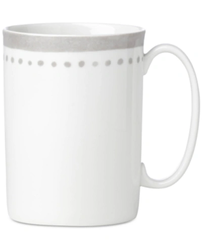 Shop Kate Spade New York Charlotte Street East Grey Collection Mug In White
