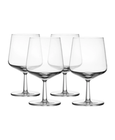 Shop Iittala Essence Beer Glasses, Set Of 4 In Clear