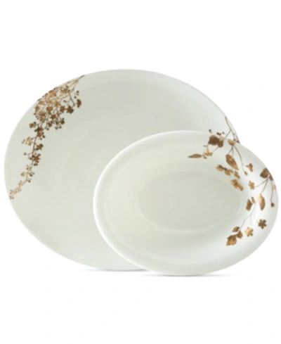 Shop Vera Wang Wedgwood Jardin 2-pc. Serving Set In White