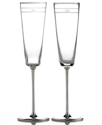 Shop Kate Spade New York Set Of 2 Darling Point Toasting Flutes In No Color