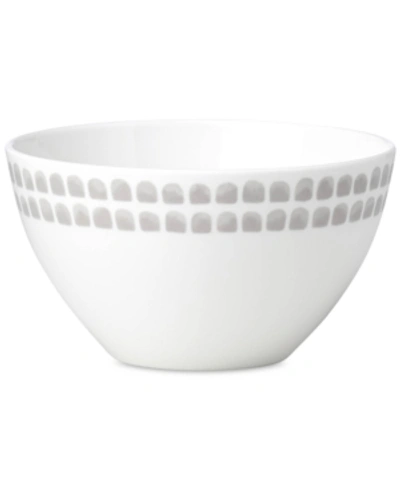 Shop Kate Spade New York Charlotte Street North Grey Collection Soup/cereal Bowl In White