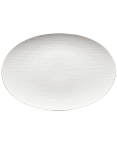 Shop Rosenthal Mesh Flat Oval Platter In White