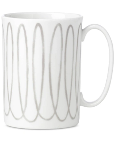 Shop Kate Spade New York Charlotte Street West Grey Collection Mug In White