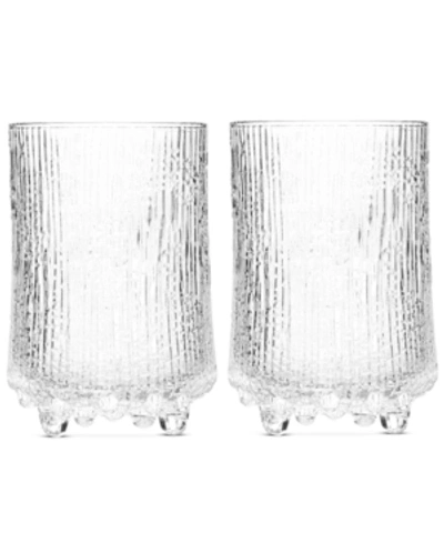 Shop Iittala Glassware, Set Of 2 Ultima Thule Highball Glasses In Clear