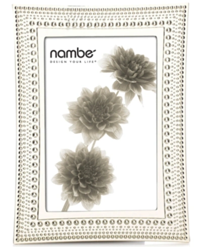 Nambe Beaded Picture Frame, 4" X 6" In Silver