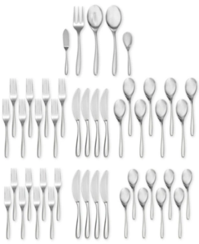 Shop Nambe 45-pc. Bend Flatware Set, Service For 8 In Silver