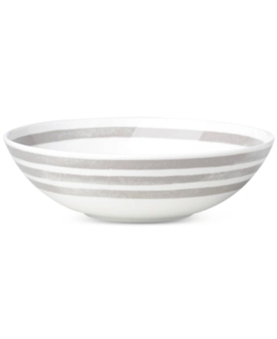 Shop Kate Spade New York Charlotte Street Grey Individual Pasta Bowl In White