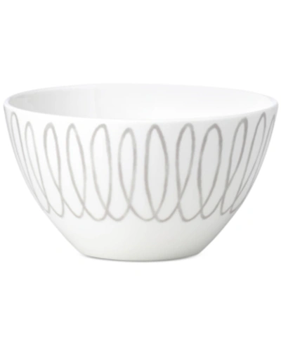 Shop Kate Spade New York Charlotte Street East Grey Collection Soup/cereal Bowl In White