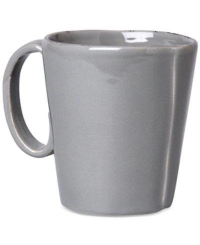 Shop Vietri Lastra Collection Mug In Gray