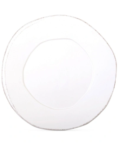 Vietri Lastra Collection Canape Plate In White