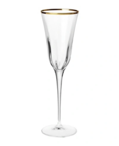 Shop Vietri Optical Gold Champagne Flute