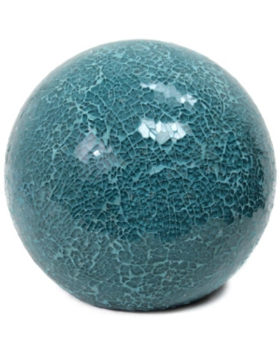 Shop All The Rages 1 Light Mosaic Stone Ball Table Lamp In Teal