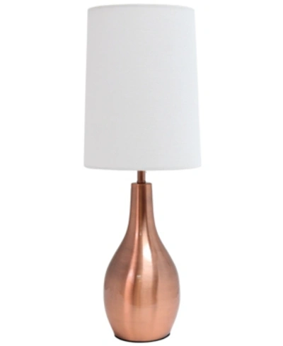 Shop All The Rages 1 Light Tear Drop Table Lamp In Gold