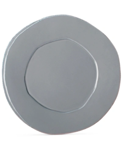 Shop Vietri Lastra Collection European Dinner Plate In Gray