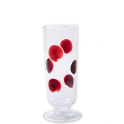 Shop Vietri Drop Champagne Flute In Red