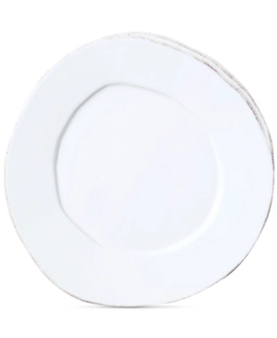 Shop Vietri Lastra Collection Salad Plate In White