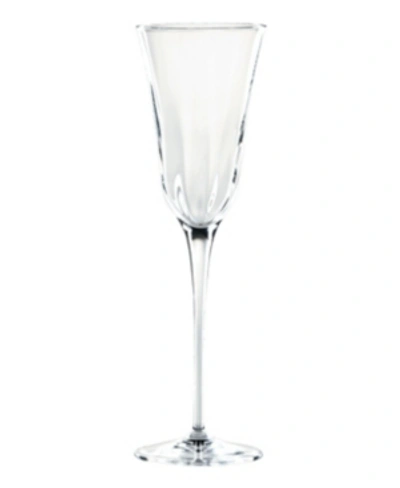Vietri Optical Clear Champagne Flute In Multi