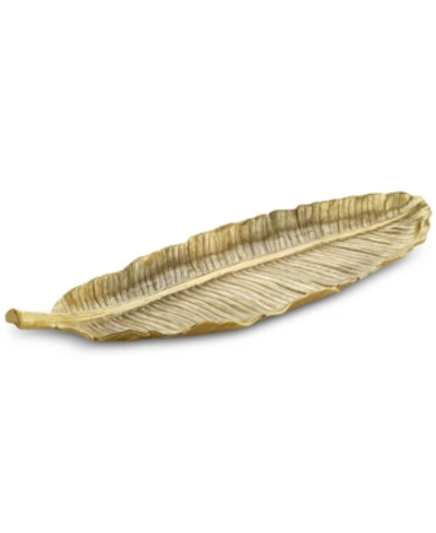 Shop Michael Aram Leaves Gold Banana Large Platter