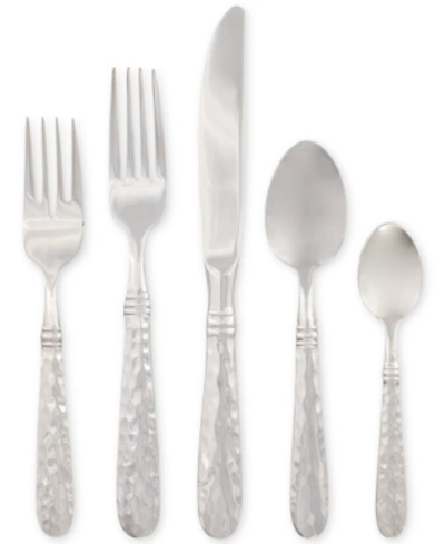 Shop Vietri Martellato 5-pc. Place Setting In Silver