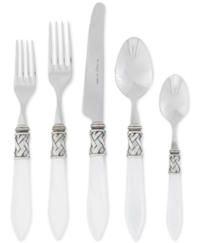 Vietri Aladdin Brilliant 5-pc. Flatware Place Setting In White