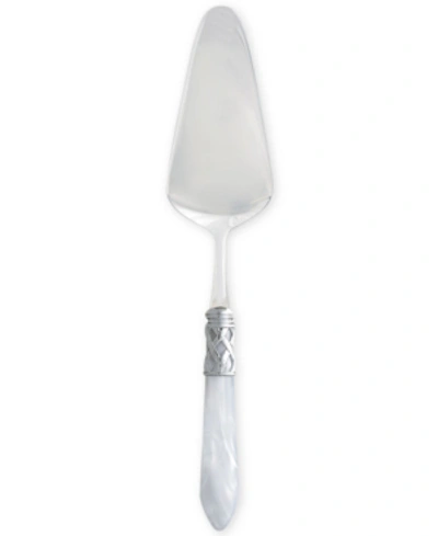 Vietri Aladdin Brilliant White Pastry Server In White