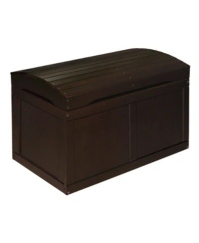 Shop Badger Basket Hardwood Barrel Top Toy Chest In Espresso