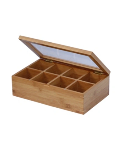 Shop Oceanstar Bamboo Tea Box In Natural