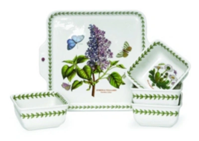 Shop Portmeirion Botanic Garden 5 Piece Accent Bowl Set In White/multi